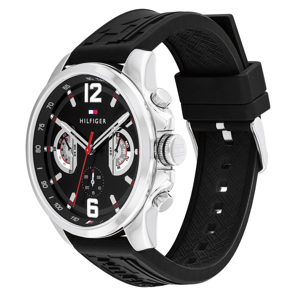 Montre Tommy Hilfiger Black Silicone Multi-function - 1710636
