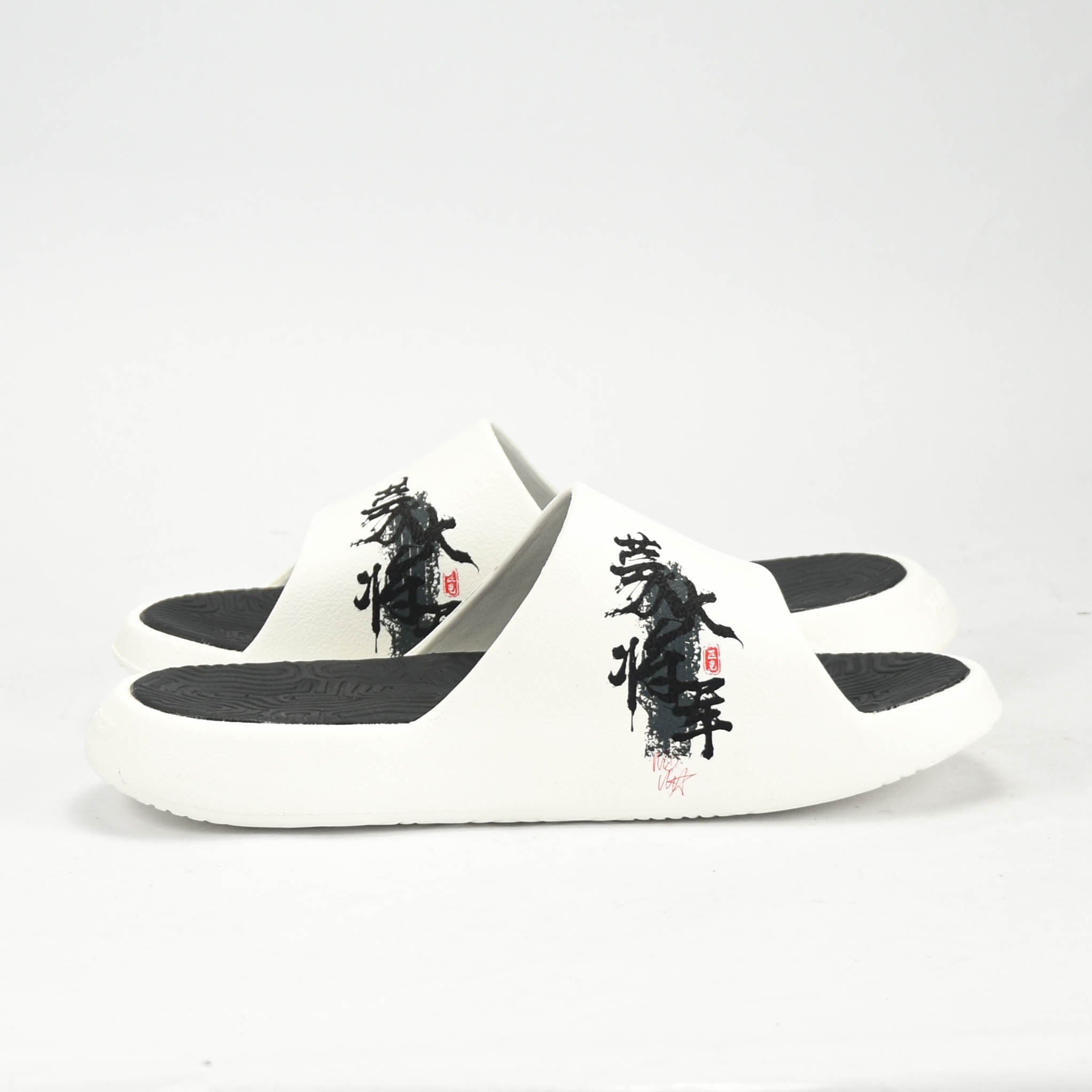 Peak Taichi Sports Slippers White/Black - ET53097L-Z498