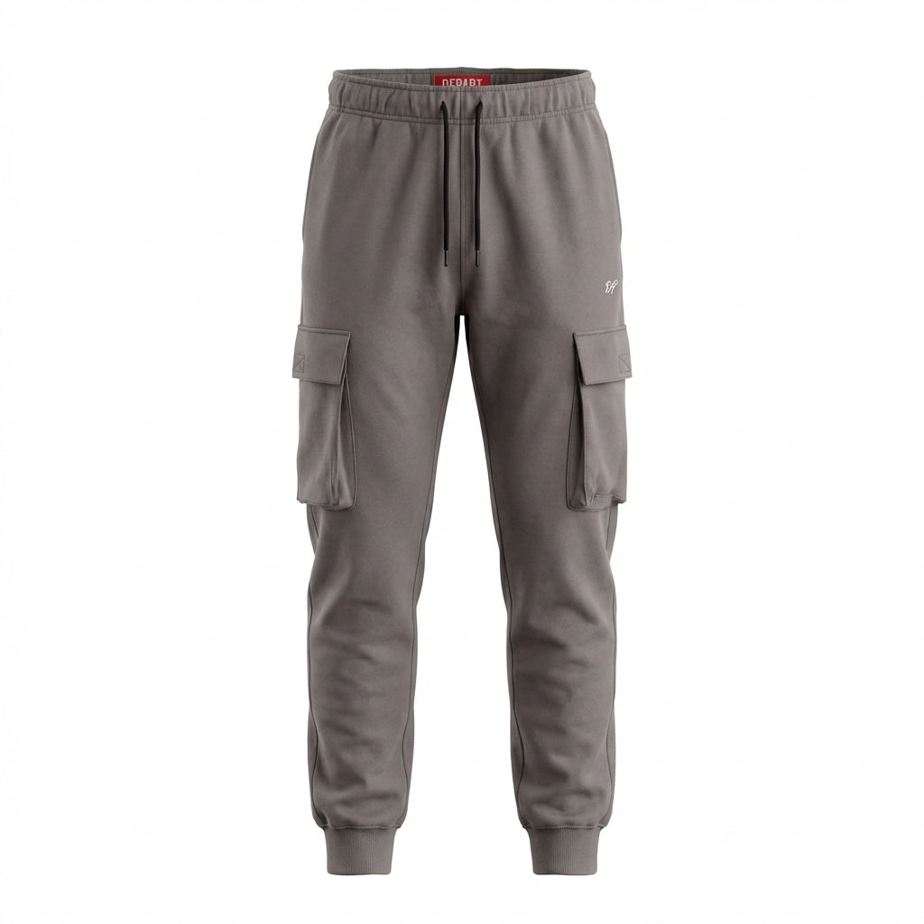 DEPART JOGGING CARGO SLIM HOMME GRIS - G23-003077-GREY