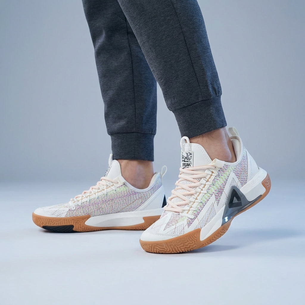 Peak Taichi Basketball Match Shoes White - EXT51081A-0014