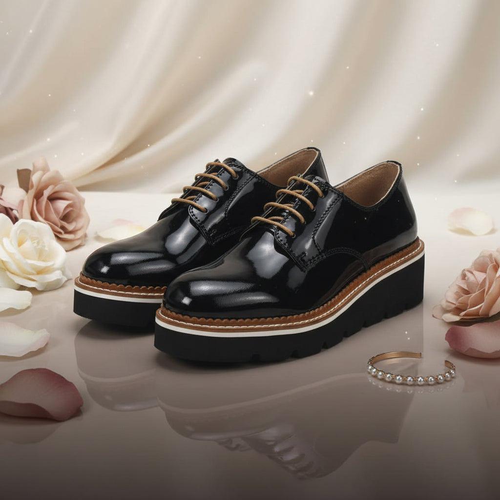 ANDRÉ DERBY FEMME EMELINA CUIR VERNIS - 52125124617