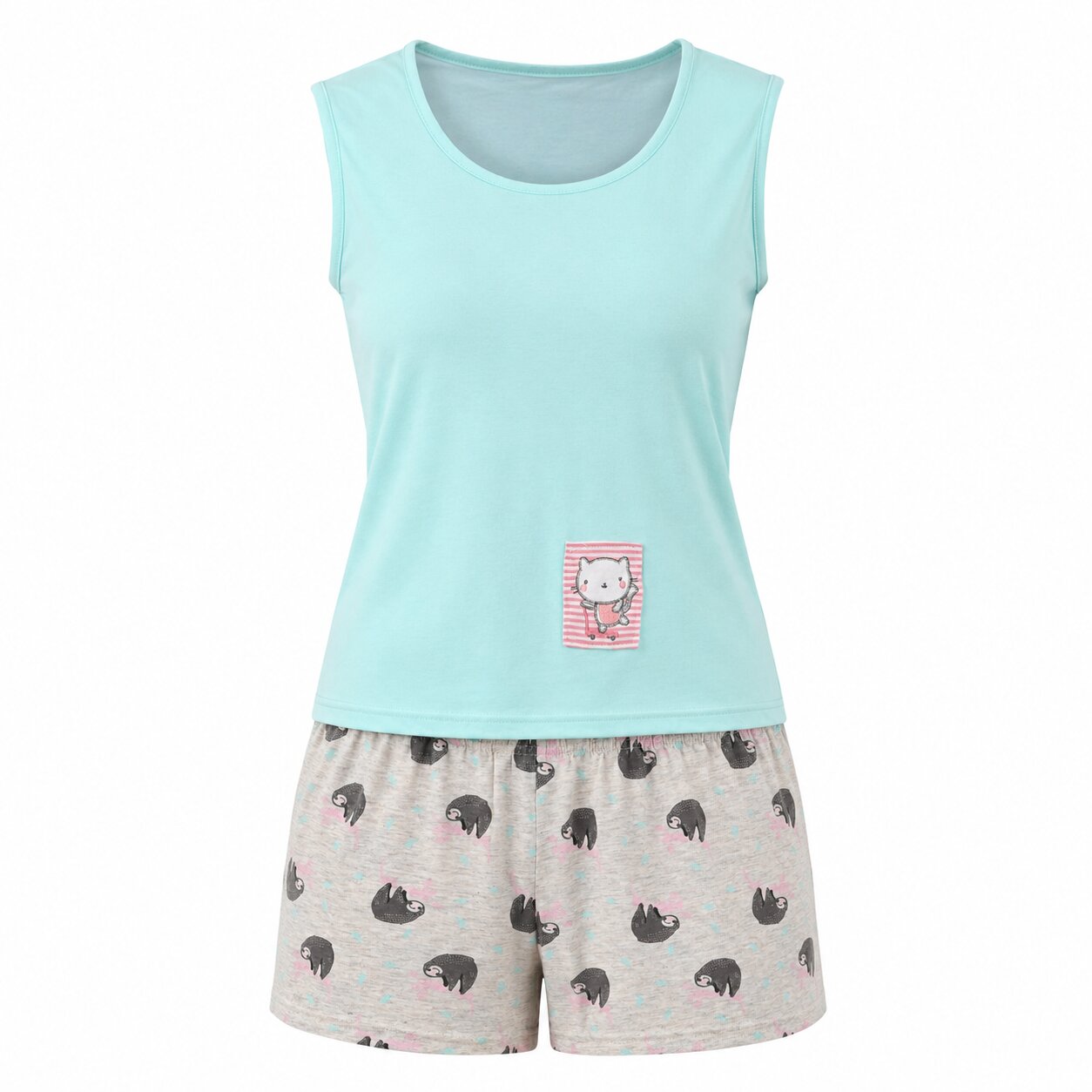 Pyjama d'Été Femme - P-BOULEVARD-VERT01