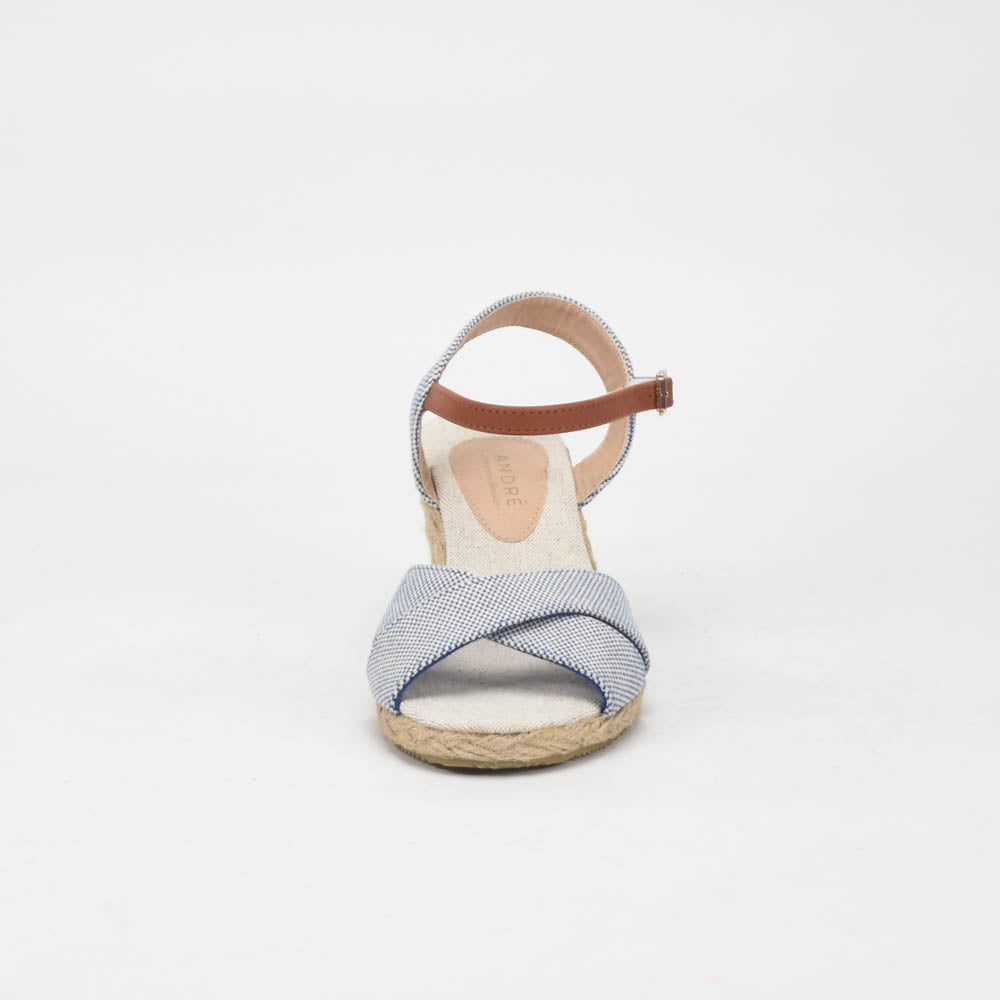 ANDRÉ SANDALES FEMME PAULETTA TEXTILE BLEU - 52314188600