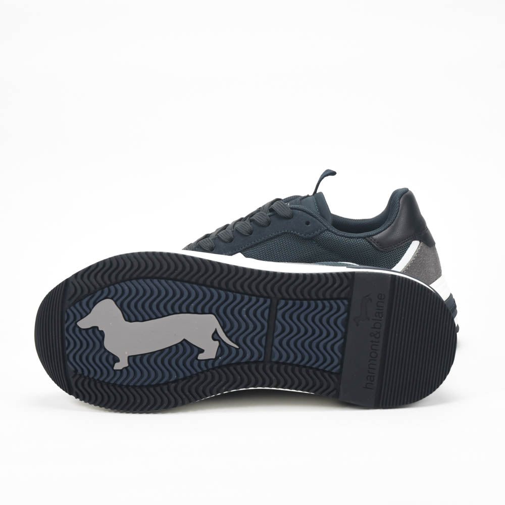 Harmont and Blaine Suede and Fabric Sneakers - EFM252.050.A60.A6