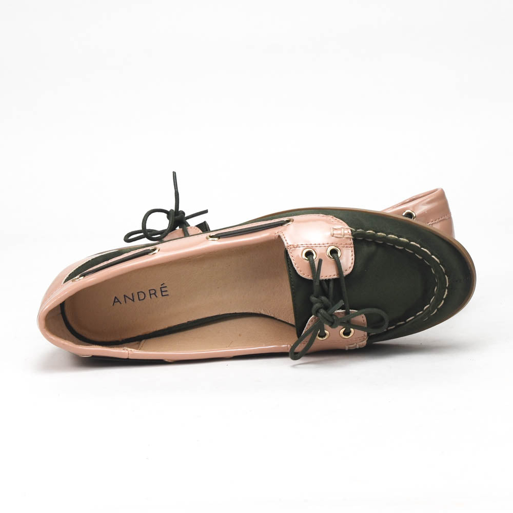 ANDRÉ MOCASSINS FEMME NONETTE VERT MILITAIRE - 52124982205
