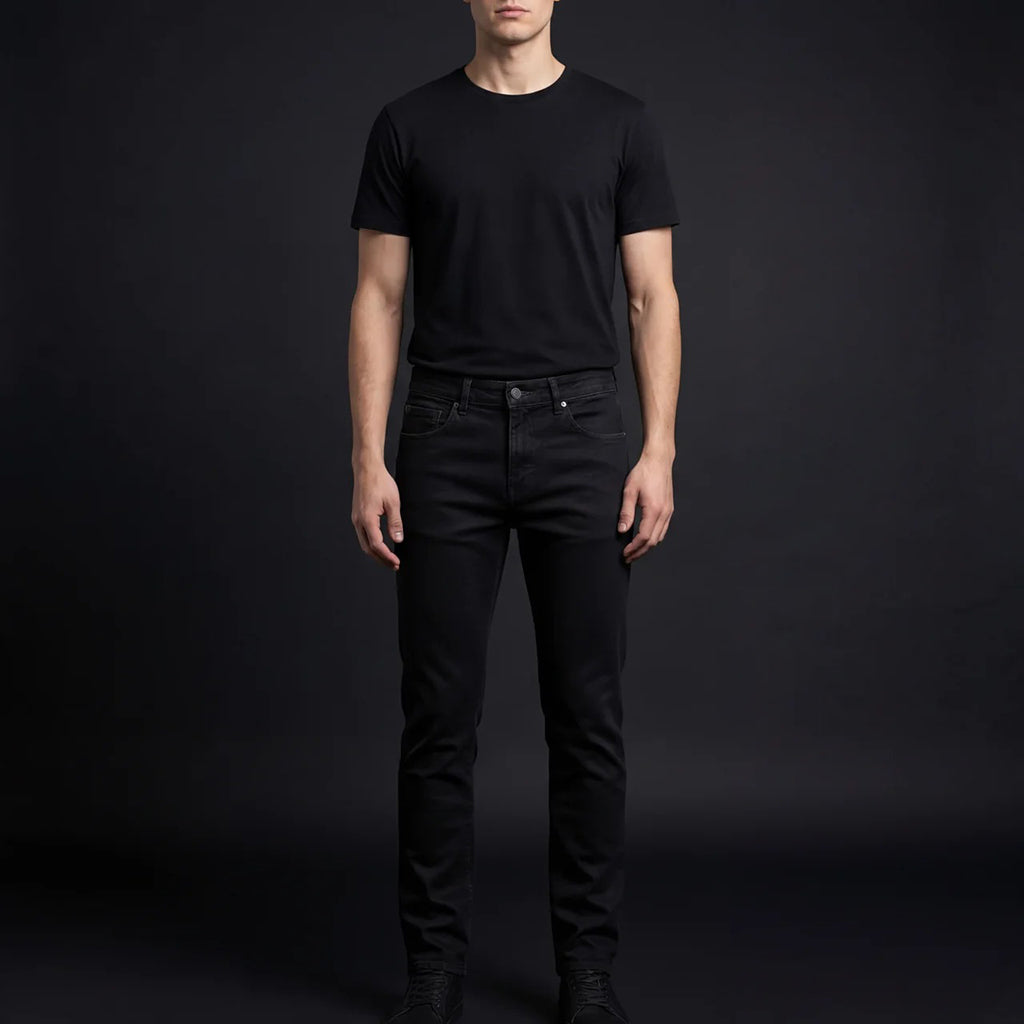 DEPART PANTALON JEAN SLIM HOMME NOIR - G20-000523-BLACK