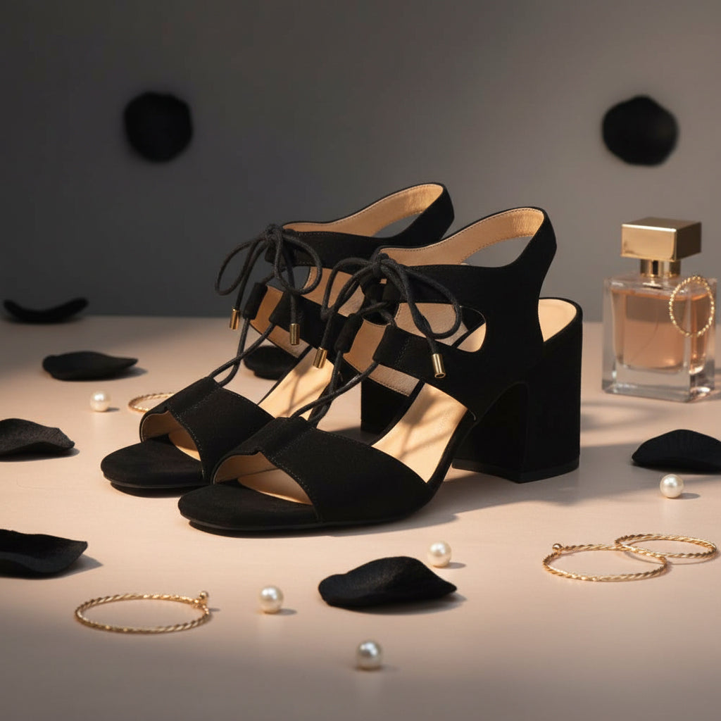 ANDRÉ SANDALES FEMME STARLET CUIR NOIR - 52314188419
