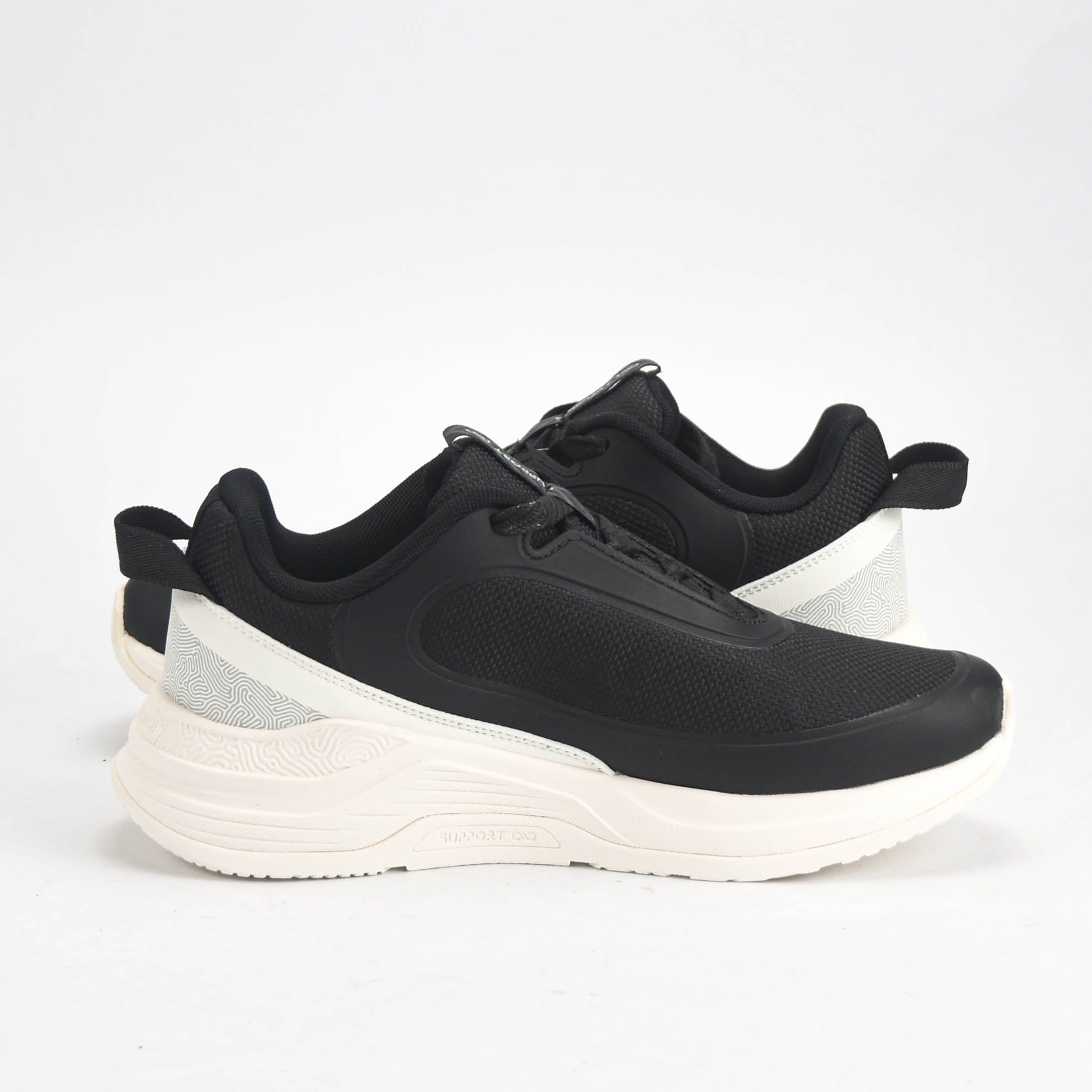 Peak Taichi Walking Shoes Black/Milky White - EWT54698J-Z497