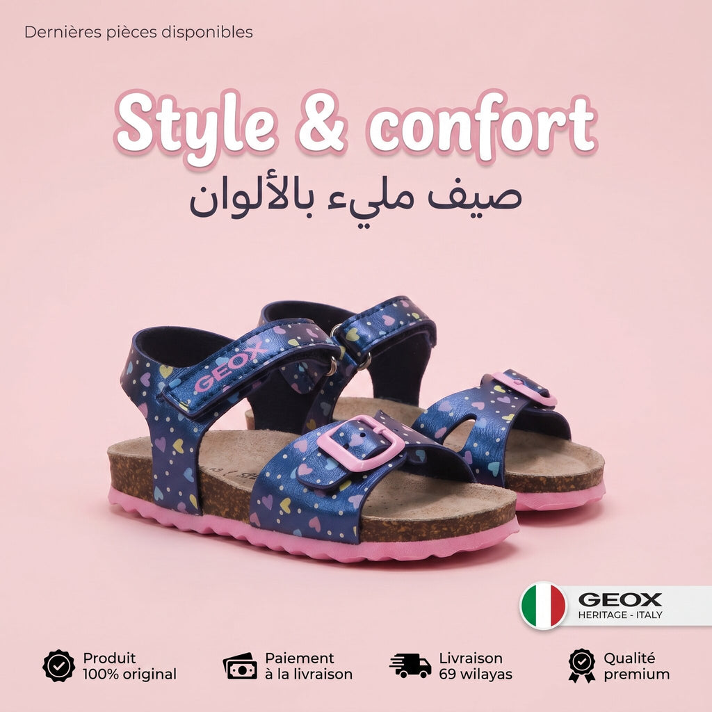 GEOX B Sandal Chalki Girl Sandals - B922RA000NF-C0694