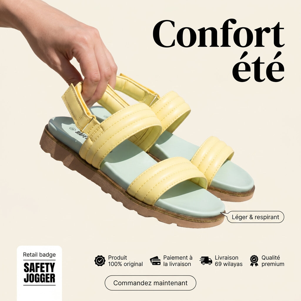 Safety Jogger Women Lifestyle Sandals - 613170-YEL-LOW