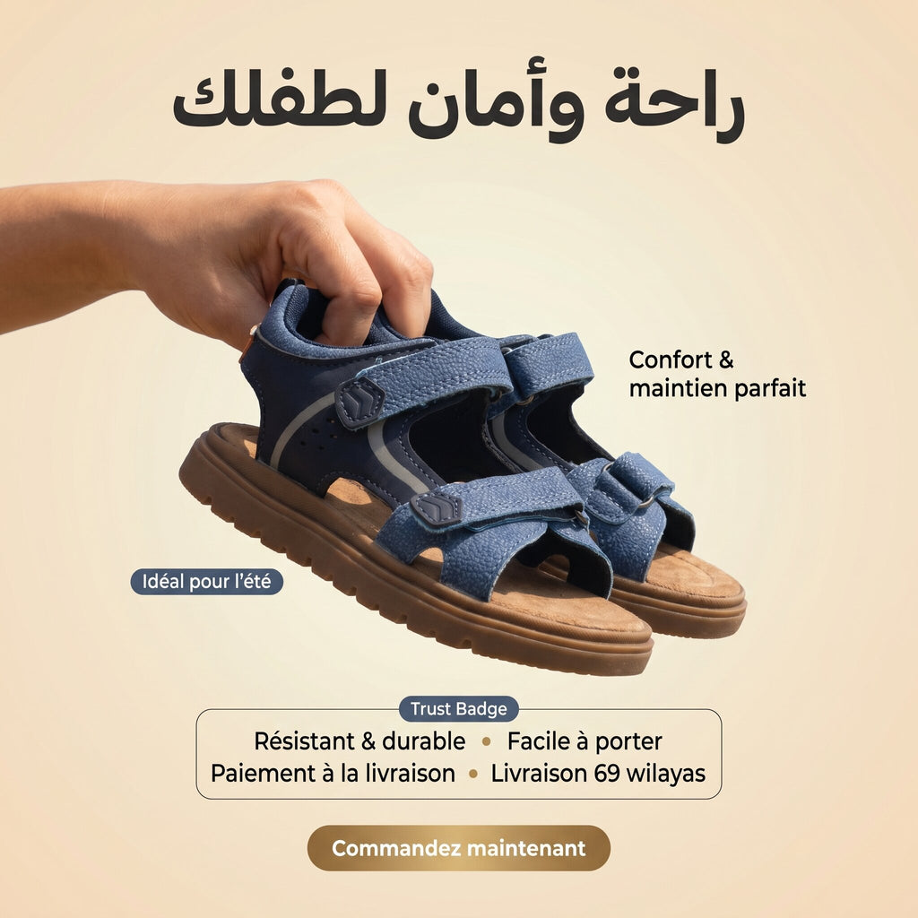 Safety Jogger Sandale Enfant - 608462-NAV-ORA
