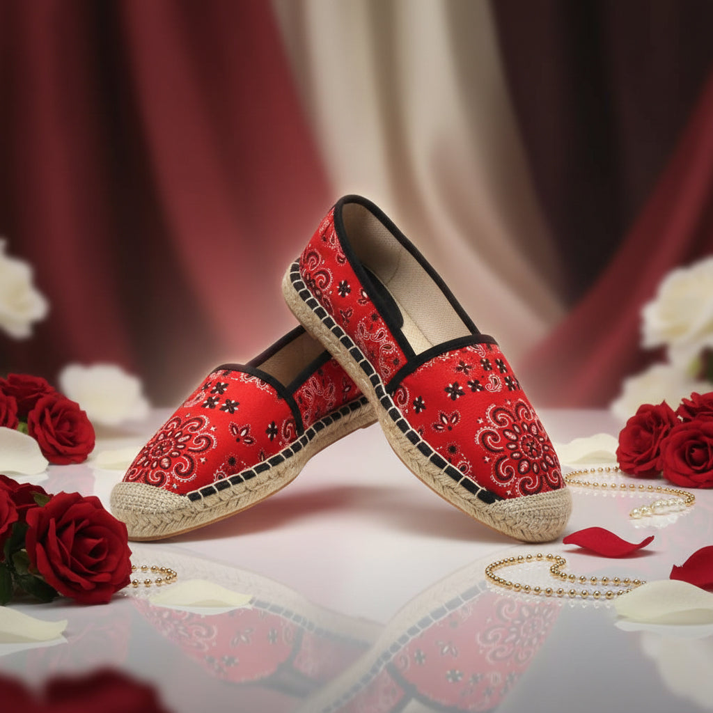 ANDRÉ ESPADRILLES FEMME HADRIANA TEXTILE ROUGE - 52357781602
