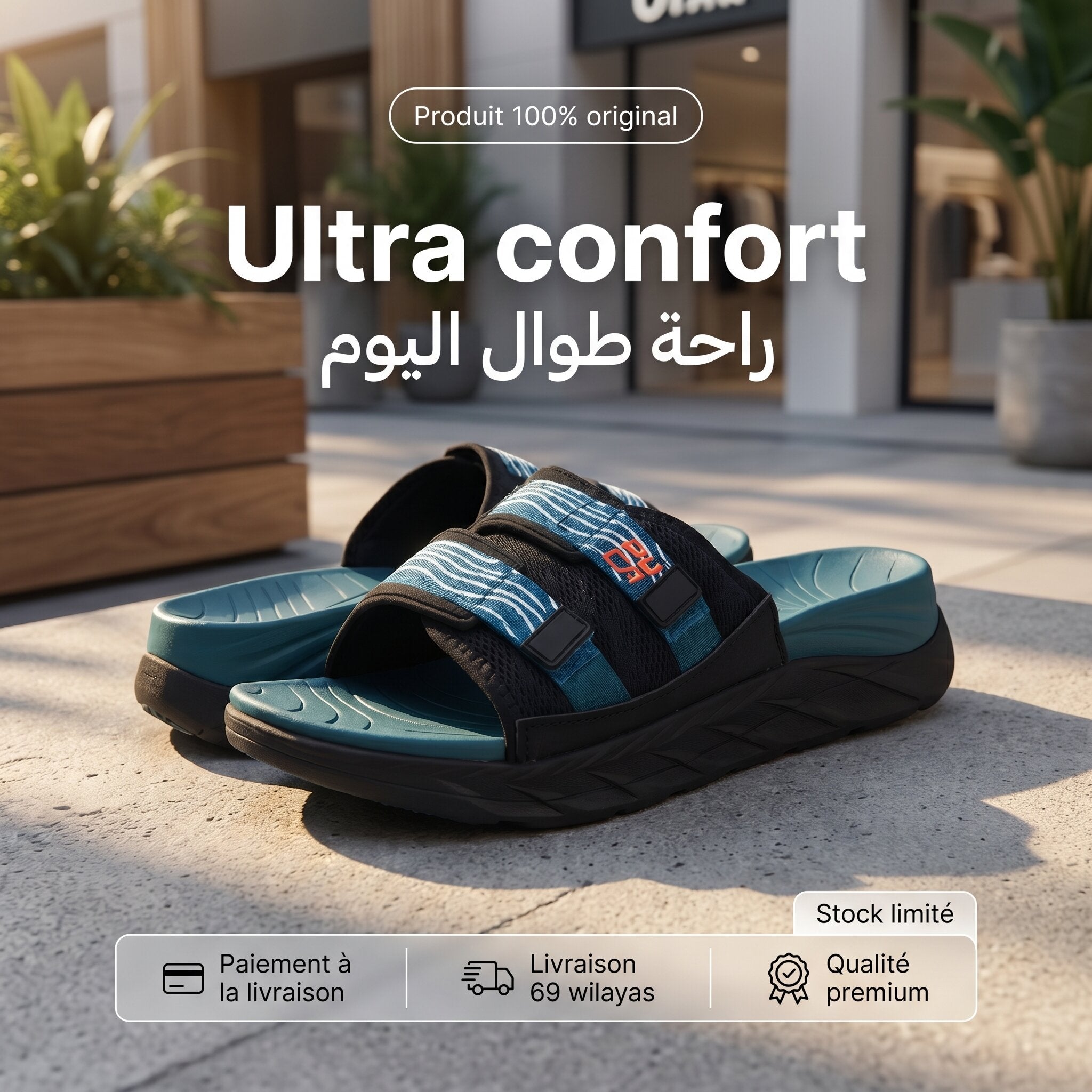 Puca Rampage Turquoise Slides - 11361