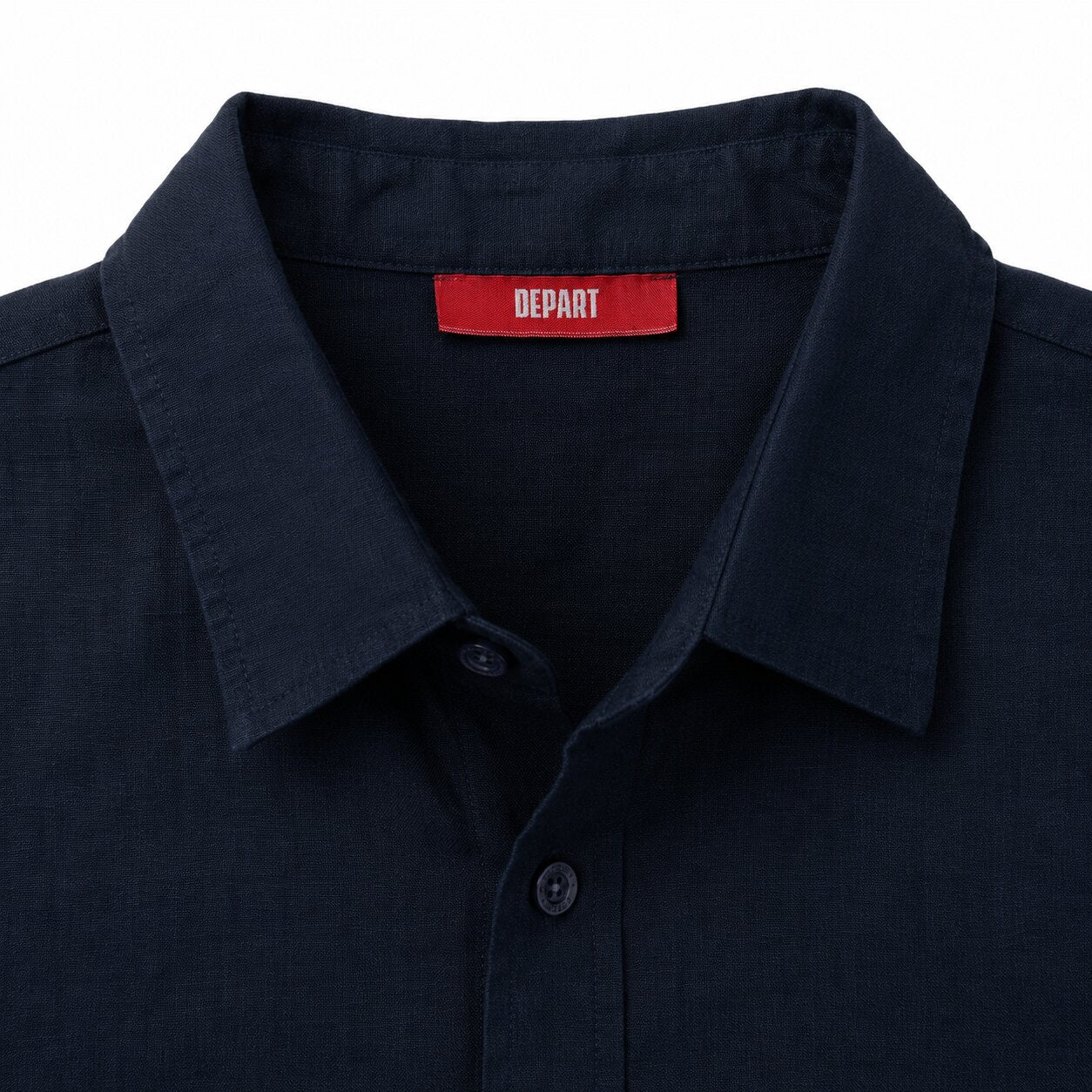 Départ Homme Chemise en Lin Blue - MZ139-G21-000743