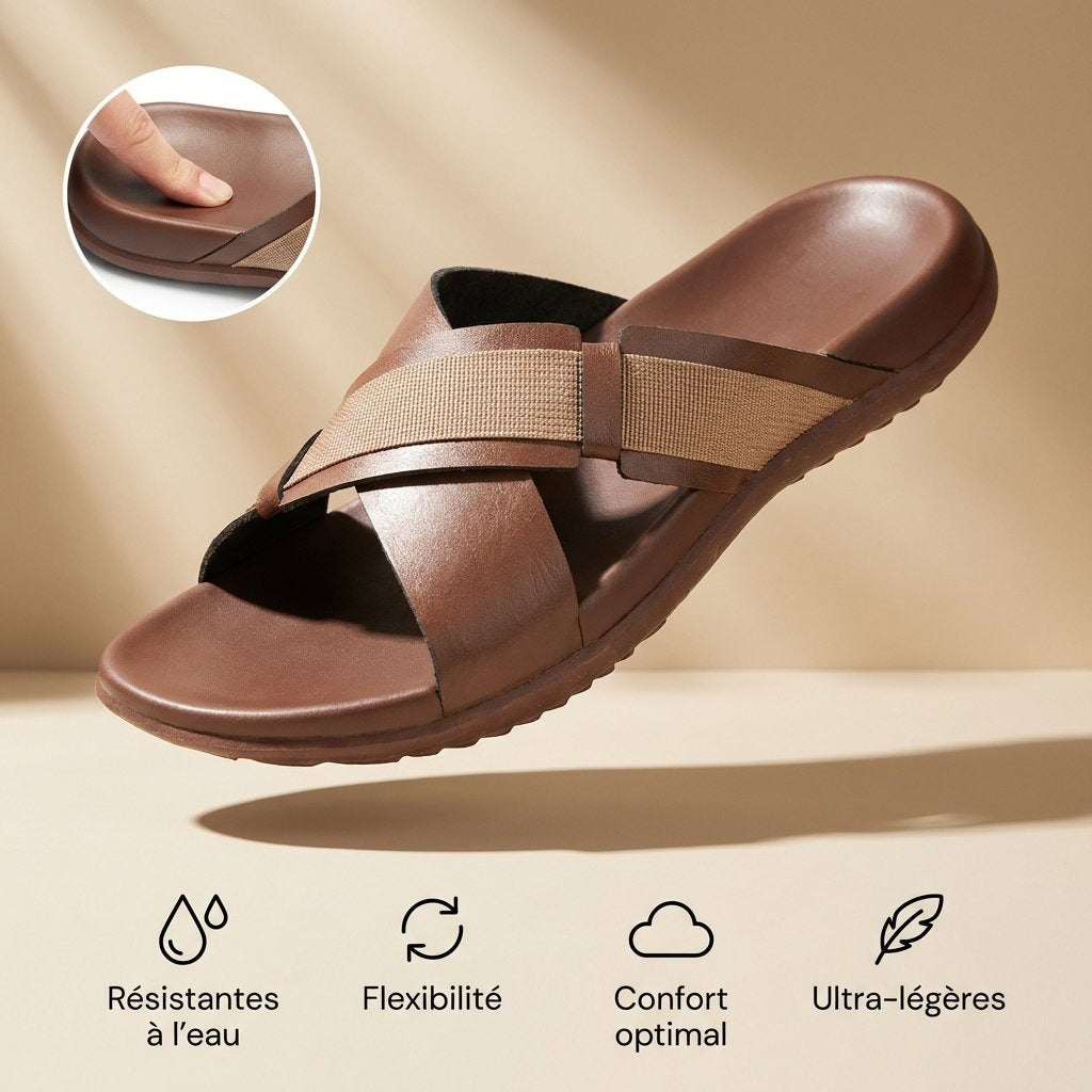 PUCA ROYAL SLIDER 02 BROWN - 11241