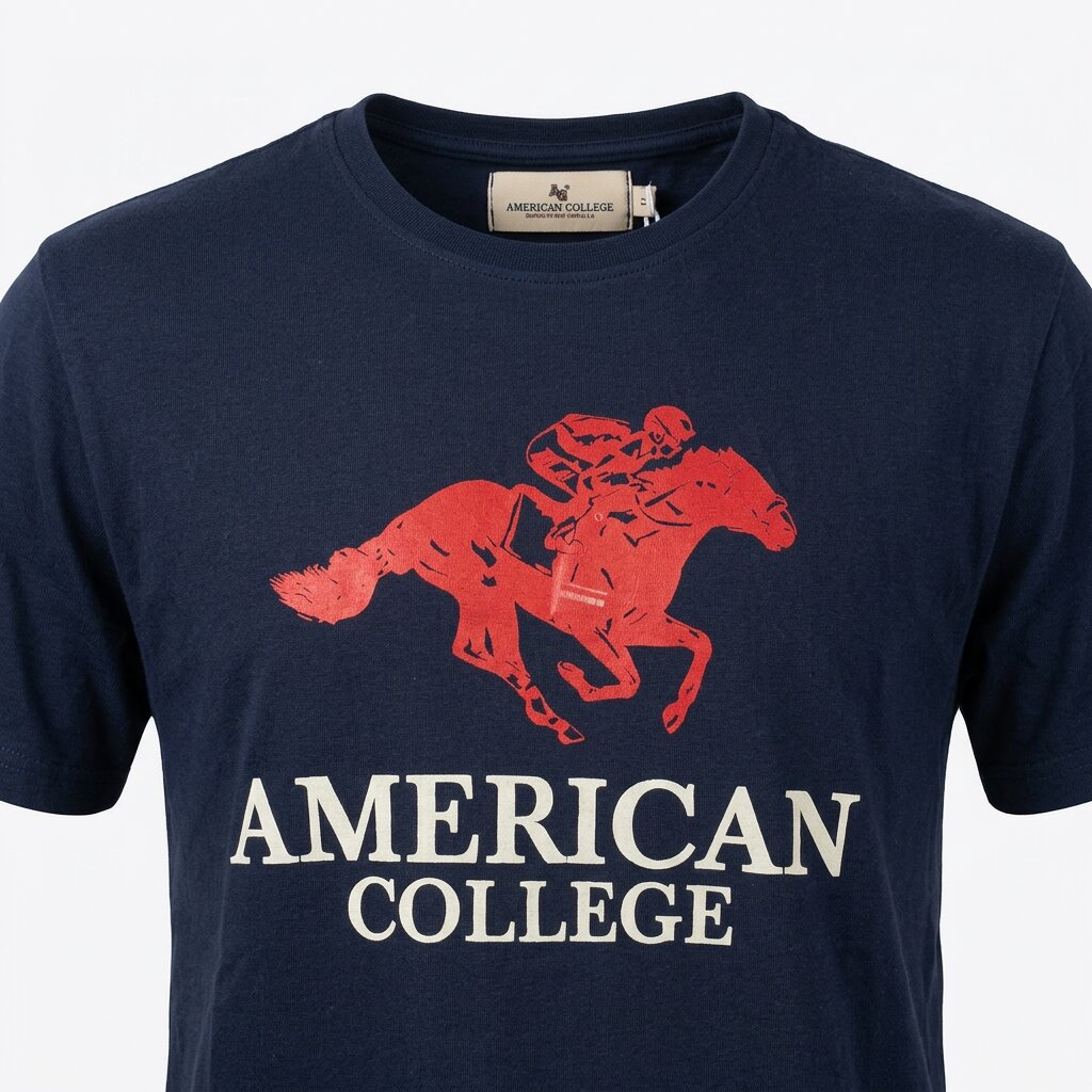 American College t-shirt pour Homme - TS260103-NAVY