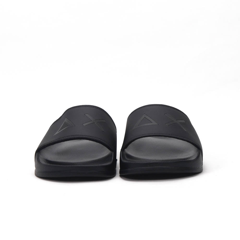 SUN68 Logo Black Slippers - X36110-11