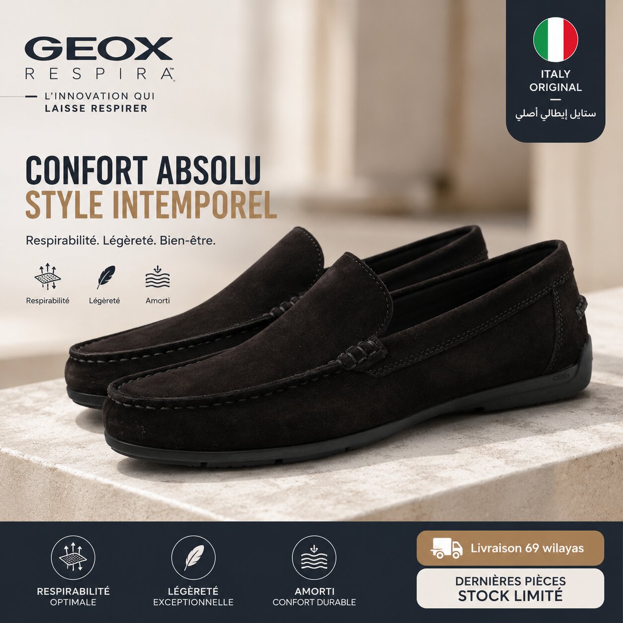 Geox Homme Mocassins - U55Q3A00022-C6006