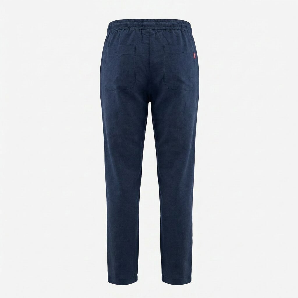 Départ Homme Pantalon en Lin Navy - MG191-G21-000870