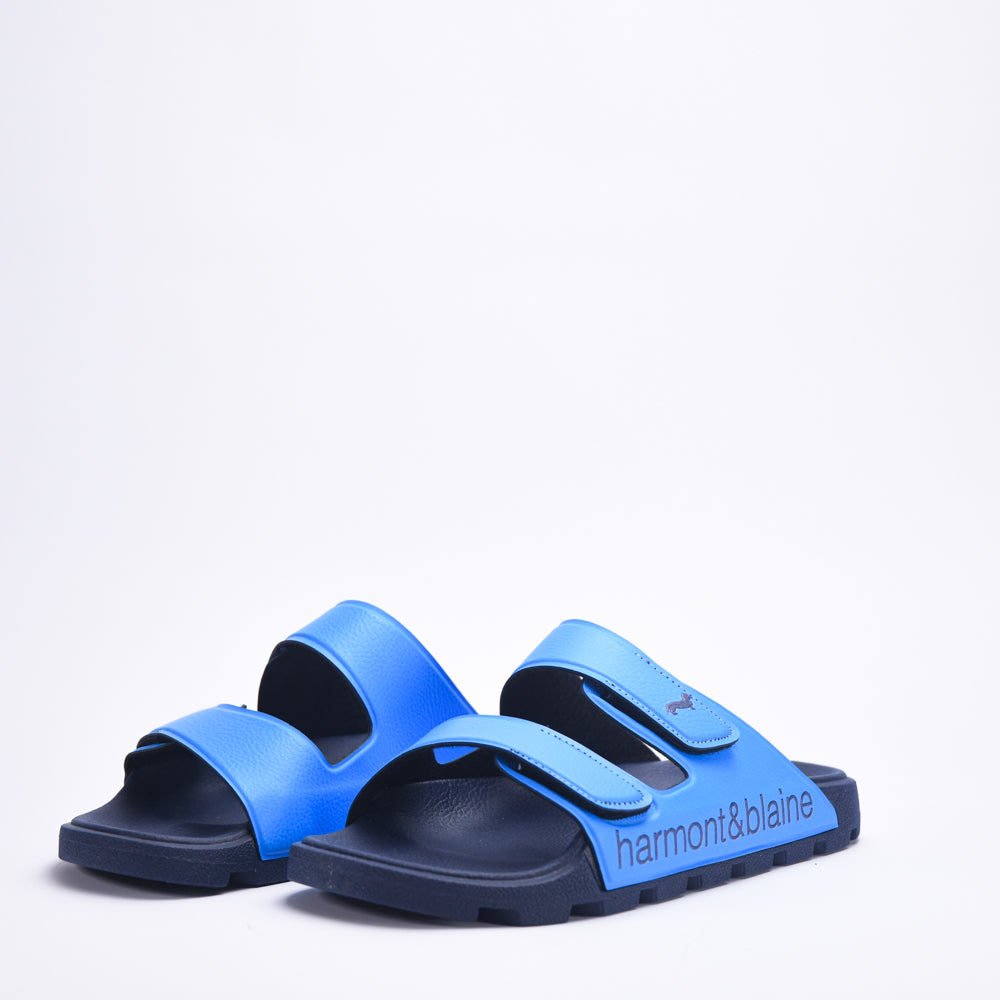 CIABATTA UOMO BLUBBER - LOGO AZZURRO - BLU - EFM231-140-6580