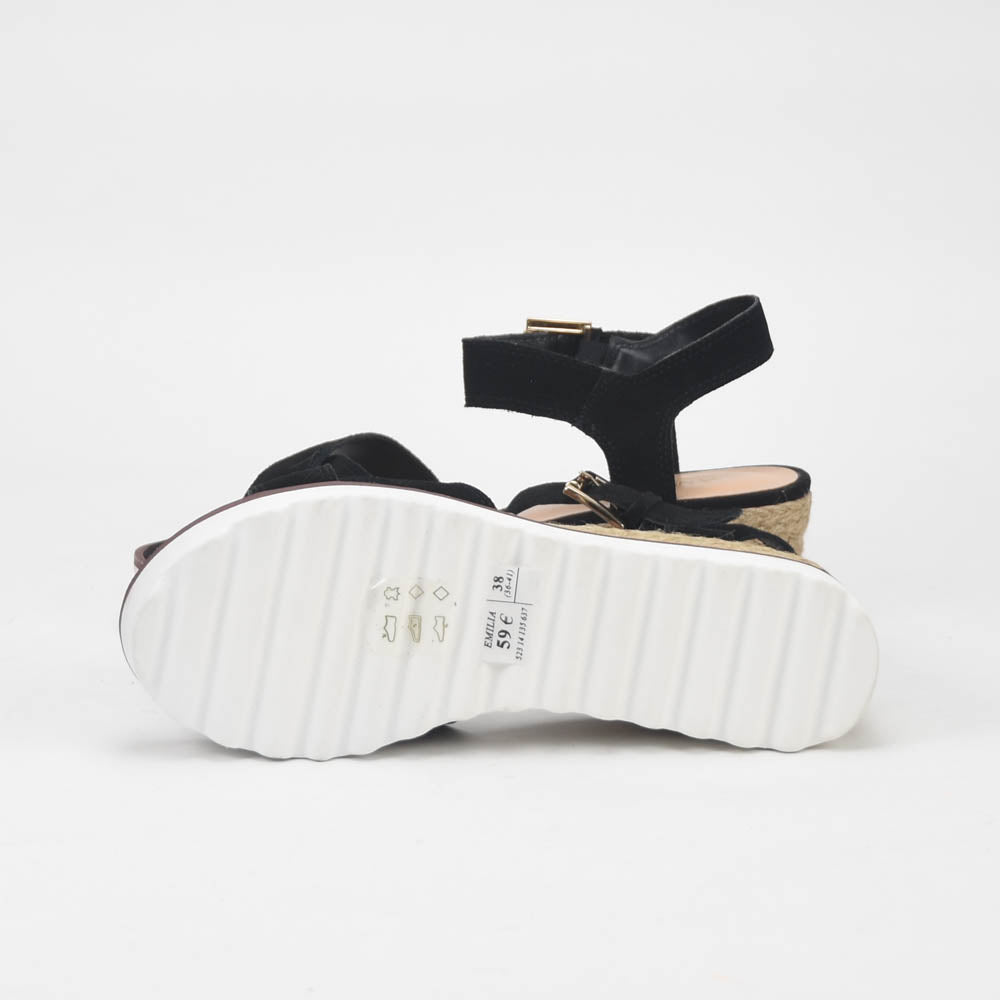 ANDRÉ SANDALES FEMME DAIM NOIR - 52314135637