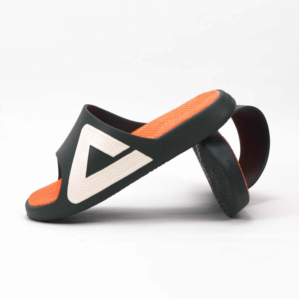 PEAK MEN TAICHI SLIPPERS GREEN RED - ET59095L-X986