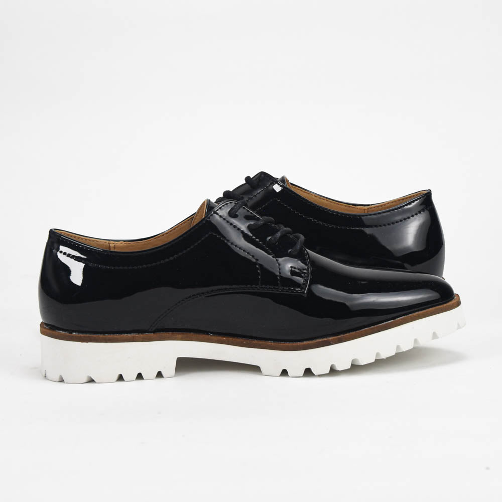 ANDRÉ DERBY FEMME EDDYTH CUIR NOIR VERNI - 52125121603