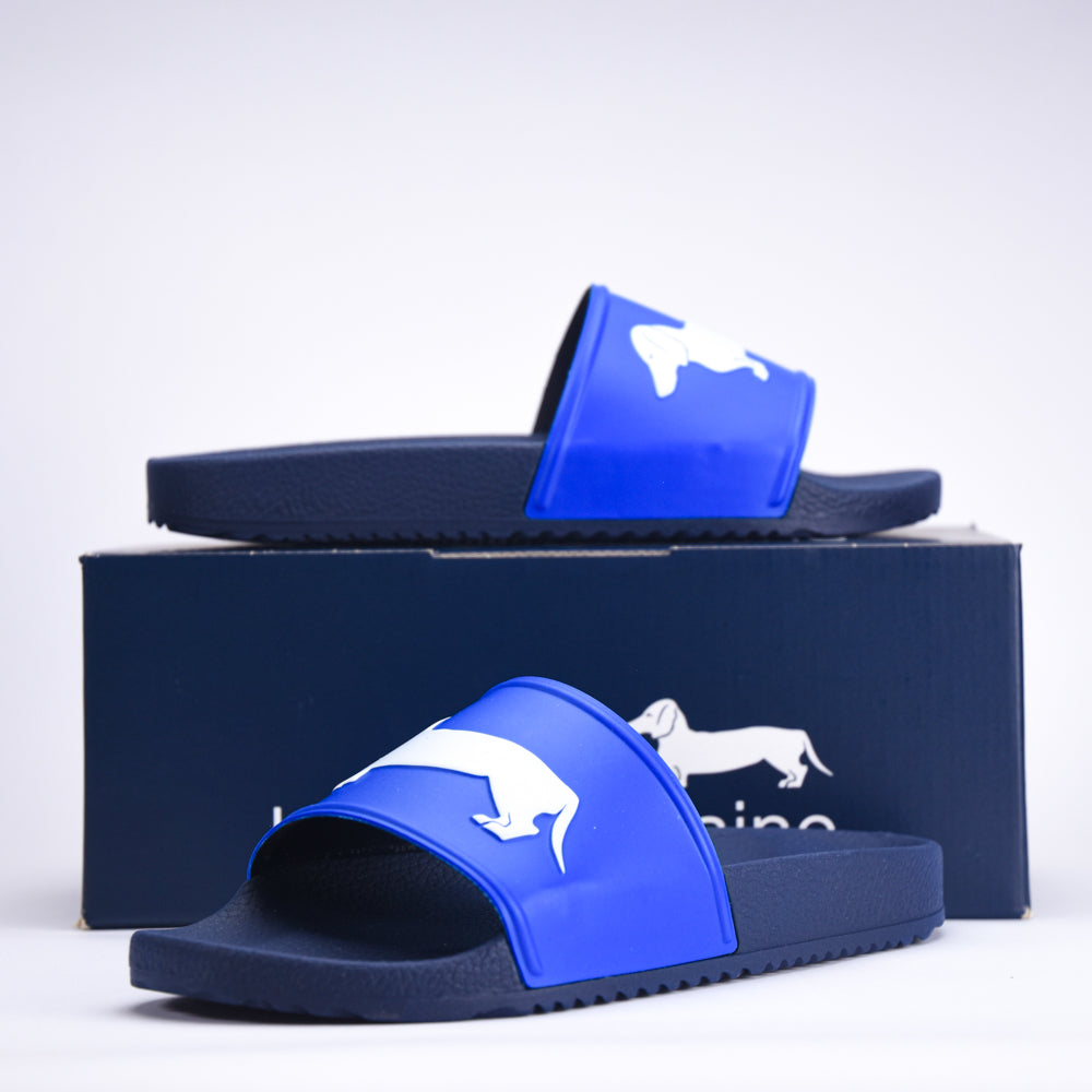 HARMONT AND BLAINE CIABATTA UOMO EVA - LOGO BLU - BIANCO - EFM231-131-6500