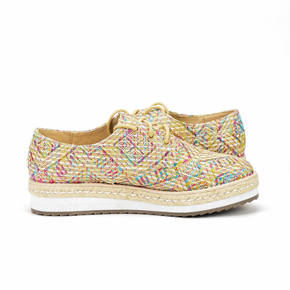 ANDRÉ ESPADRILLES FEMME HARMONICA TEXTILE BEIGE - 52125674243