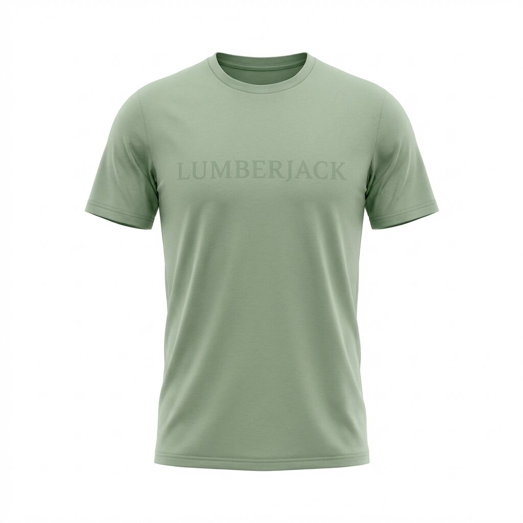 LUMBERJACK MEN TEE BIG HORIZONTAL LOGO GREEN - LBJ26010-GRN