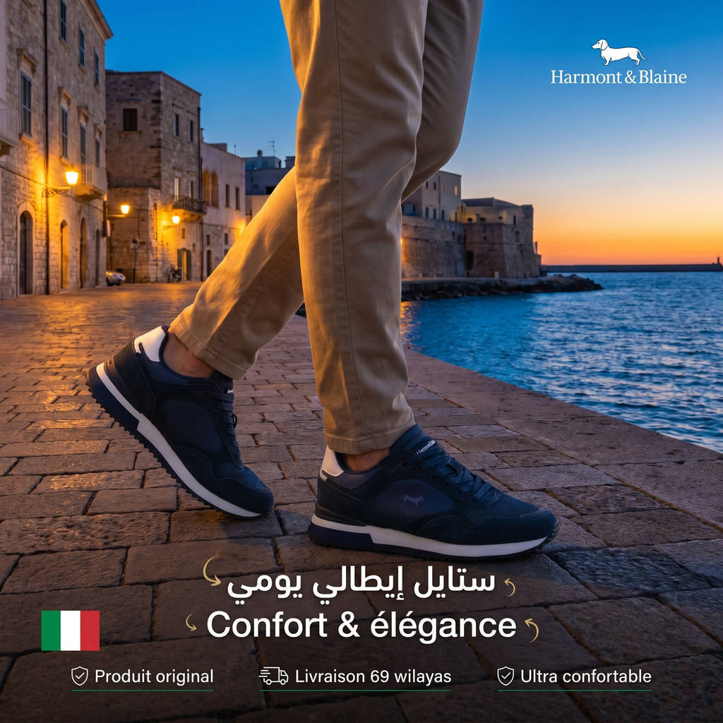 Harmont and Blaine Sneakers Uomo Blu - EFM252-040-A60-A6
