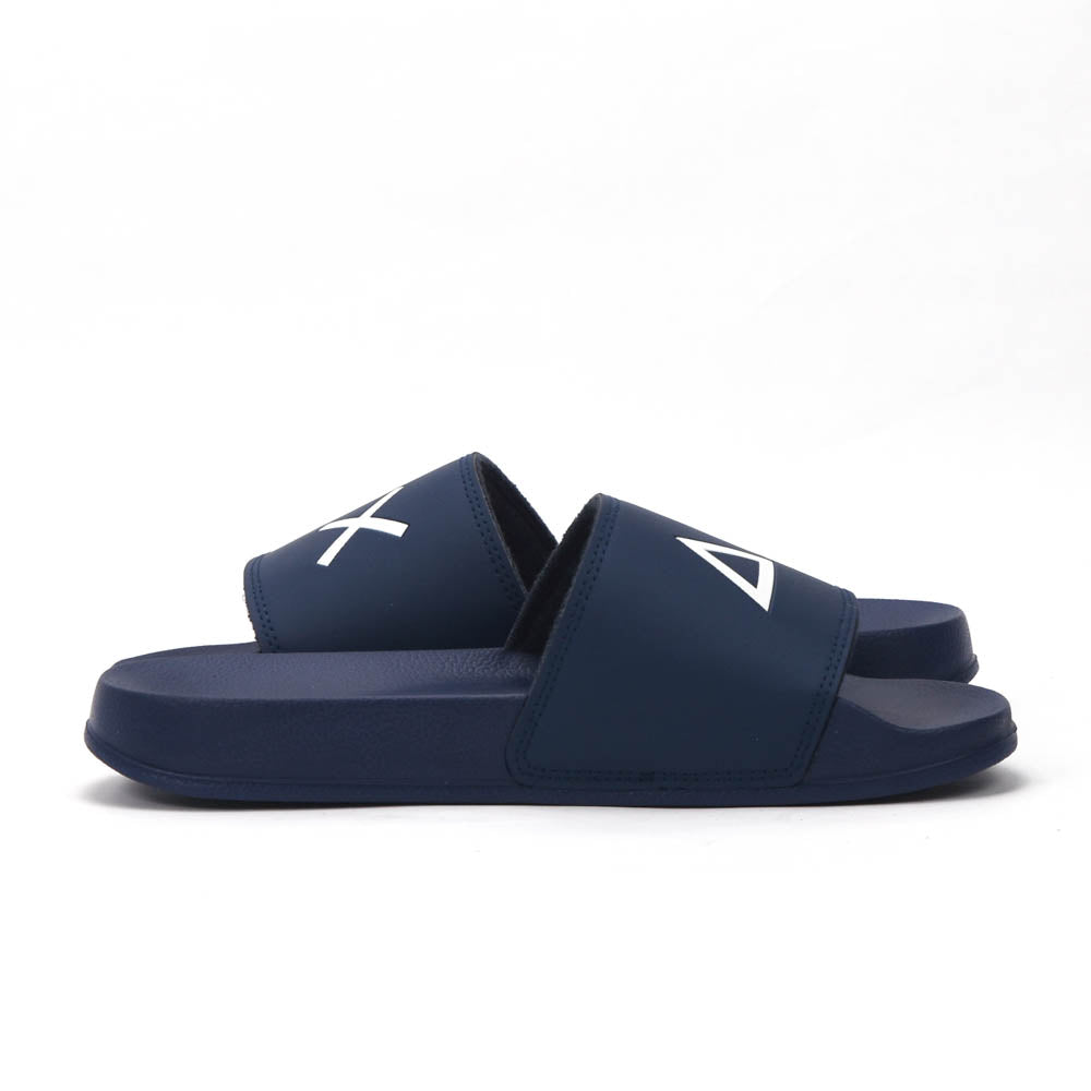 SUN68 Logo Navy Flip Flops - X36110-07