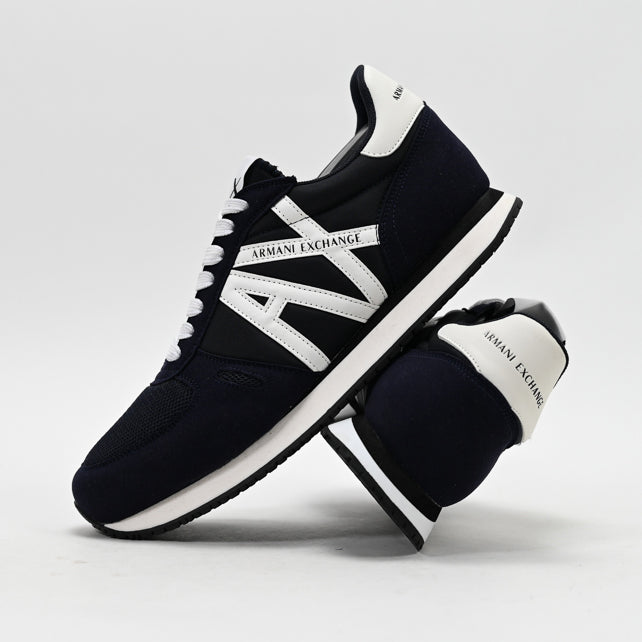 Armani Exchange Retro Running Sneakers - XUX017-XCC68-BLUE