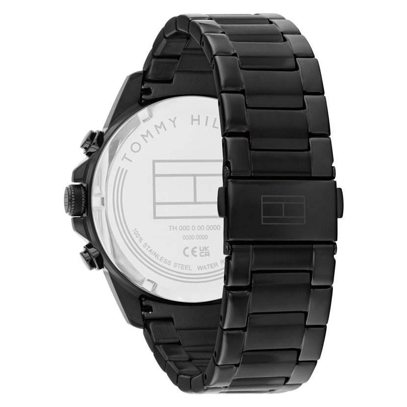 Montre Tommy Hilfiger Lars Black Stainless Steel Geometric Dial - 1710653