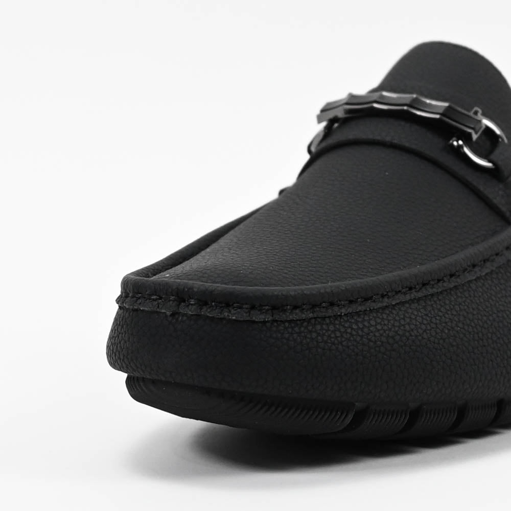 Massimo Mocassins Driving Loafers - 222-10A-BLACK