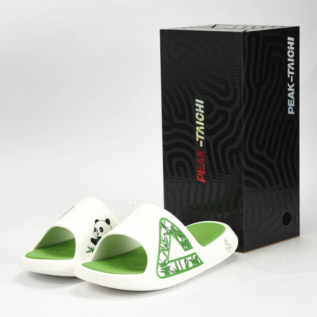 Peak Taichi Sports Slippers White/Green - ET53098L-Z506