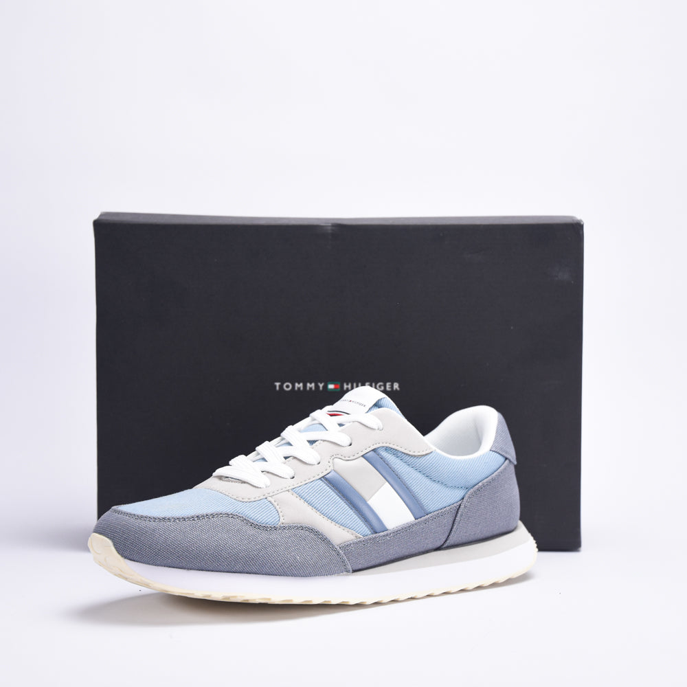 FLAG LOW CUT LACE-UP SNEAKER DENIM/GREY - T3X9-33376-1693A58
