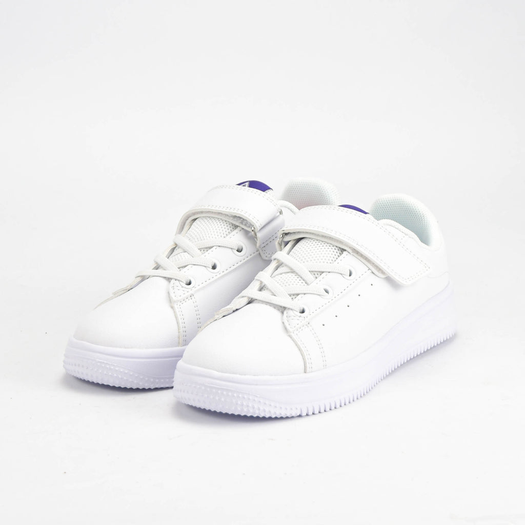PEAK KIDS SHOES WHITE/PURPLE - EK3902B-1076