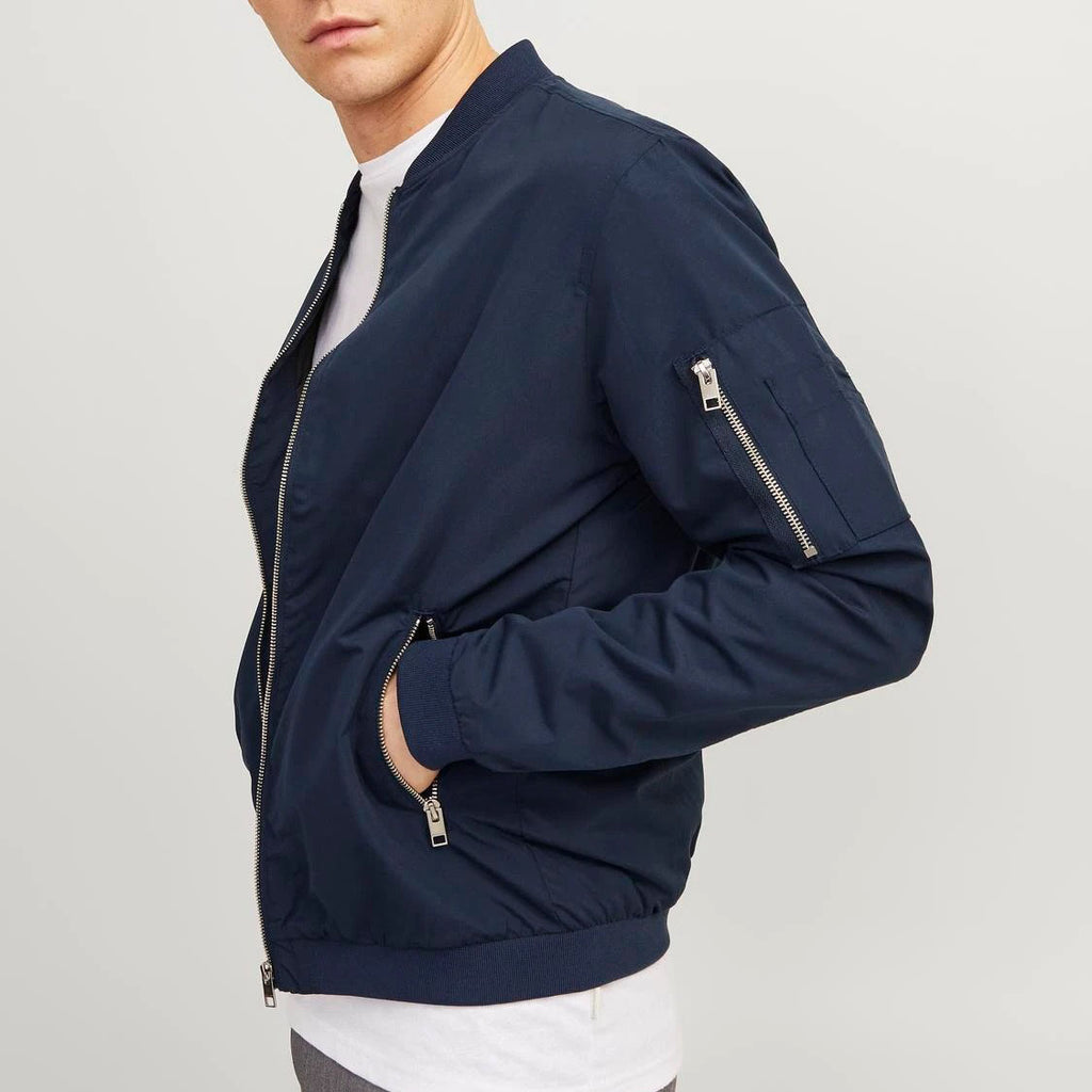 JACK & JONES BOMBER JOMER BOMBER BLEU NUIT - 12165203/SNW-MHI-2022 BLEU NUIT