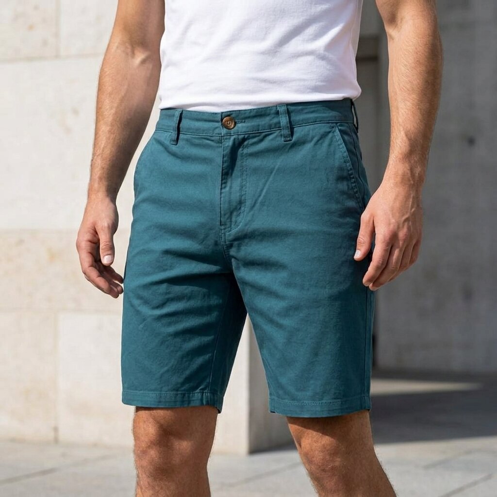 DEPART Short chino homme - G21-000175-BLUE013