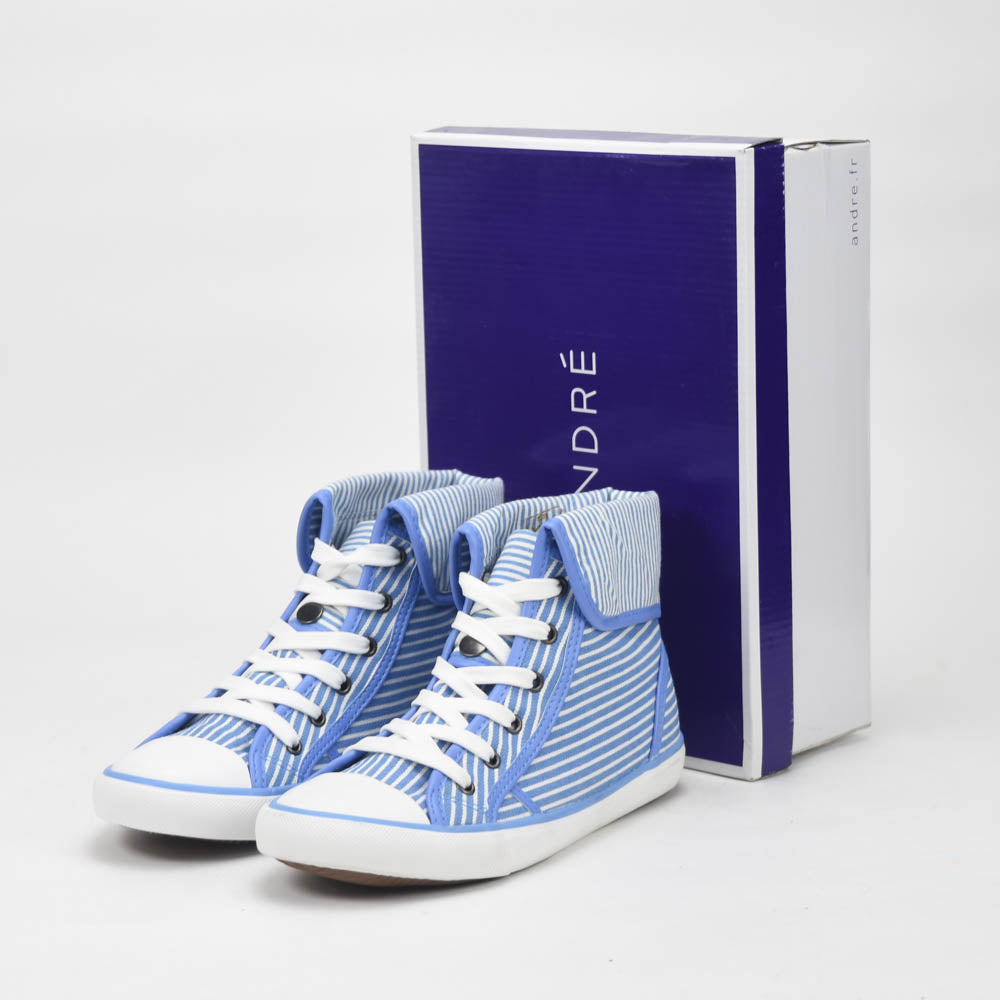 ANDRÉ BASKETS MONTANTES FEMME GIROFLE BLUE - 52149481207