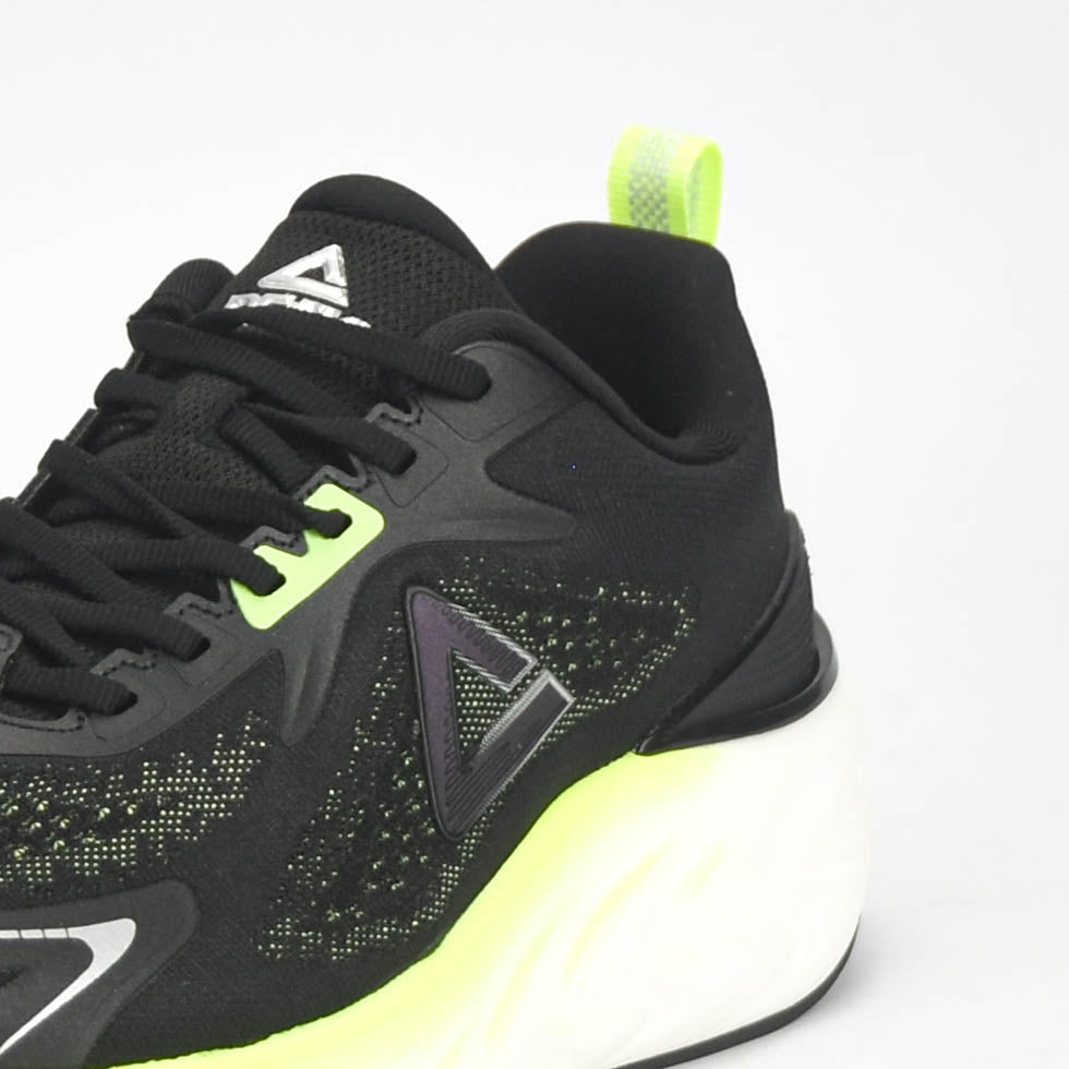 Peak Taichi Running Shoes Black/Fluorescent Green - EXT53607H-2055