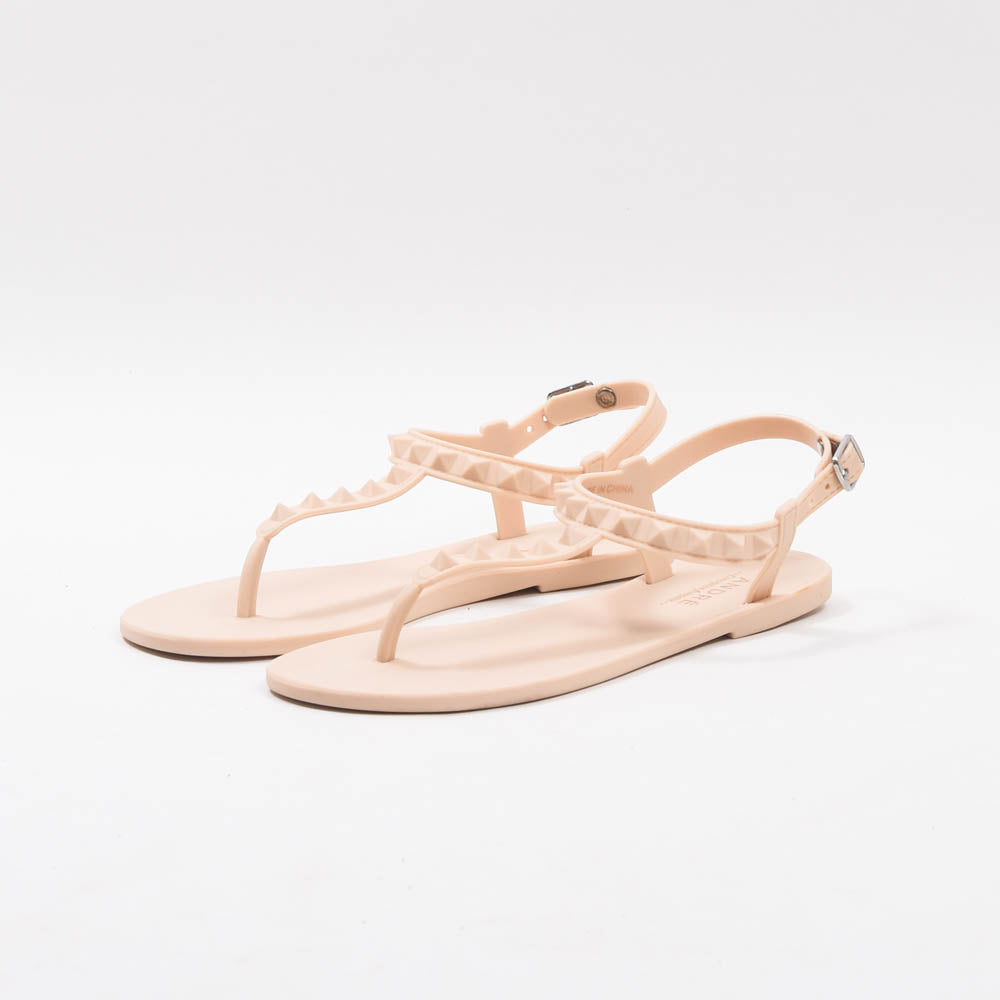 ANDRÉ SANDALES FEMME HADEWIG CAOUTCHOUC BEIGE - 52321670604