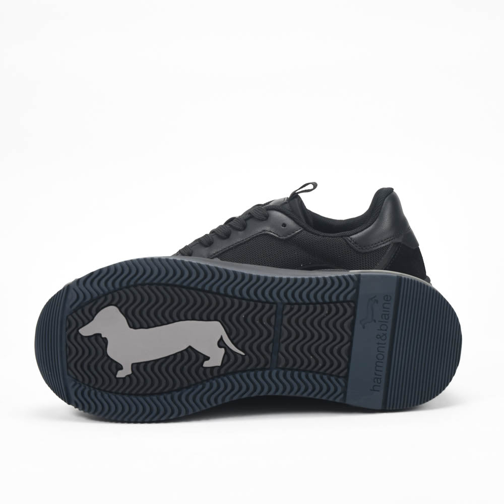 Harmont and Blaine Suede and Fabric Sneakers - EFM252.050.A40.A4