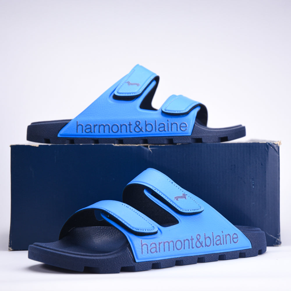 CIABATTA UOMO BLUBBER - LOGO AZZURRO - BLU - EFM231-140-6580