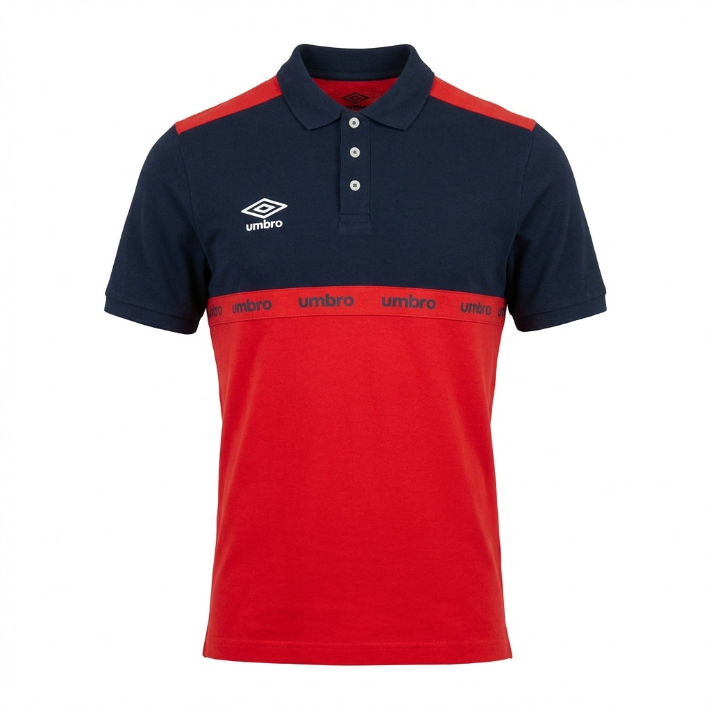UMBRO POLOS ORIGINAL HOMME ROUGE COTON - UAA241M013-005
