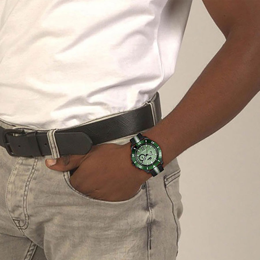 MONTRES Lacoste Toronga Dual Time Date Noir / Vert - 2011341