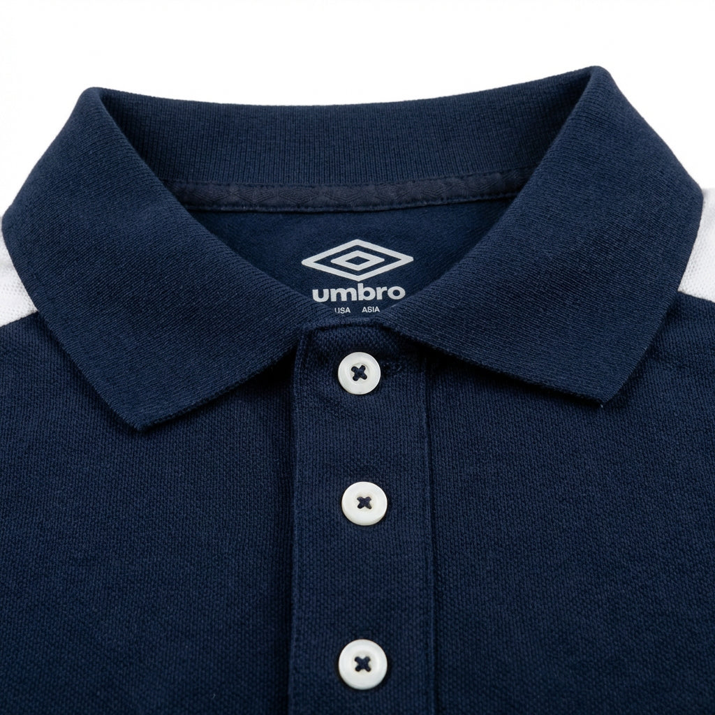 UMBRO POLOS ORIGINAL HOMME BLEU COTON - UAA241M014 -002