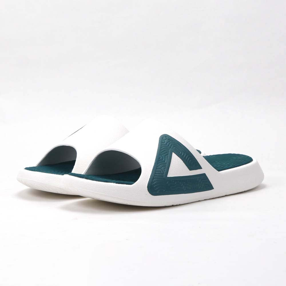PEAK MEN TAICHI SLIPPERS WHITE GREEN - ET59095L-Z552