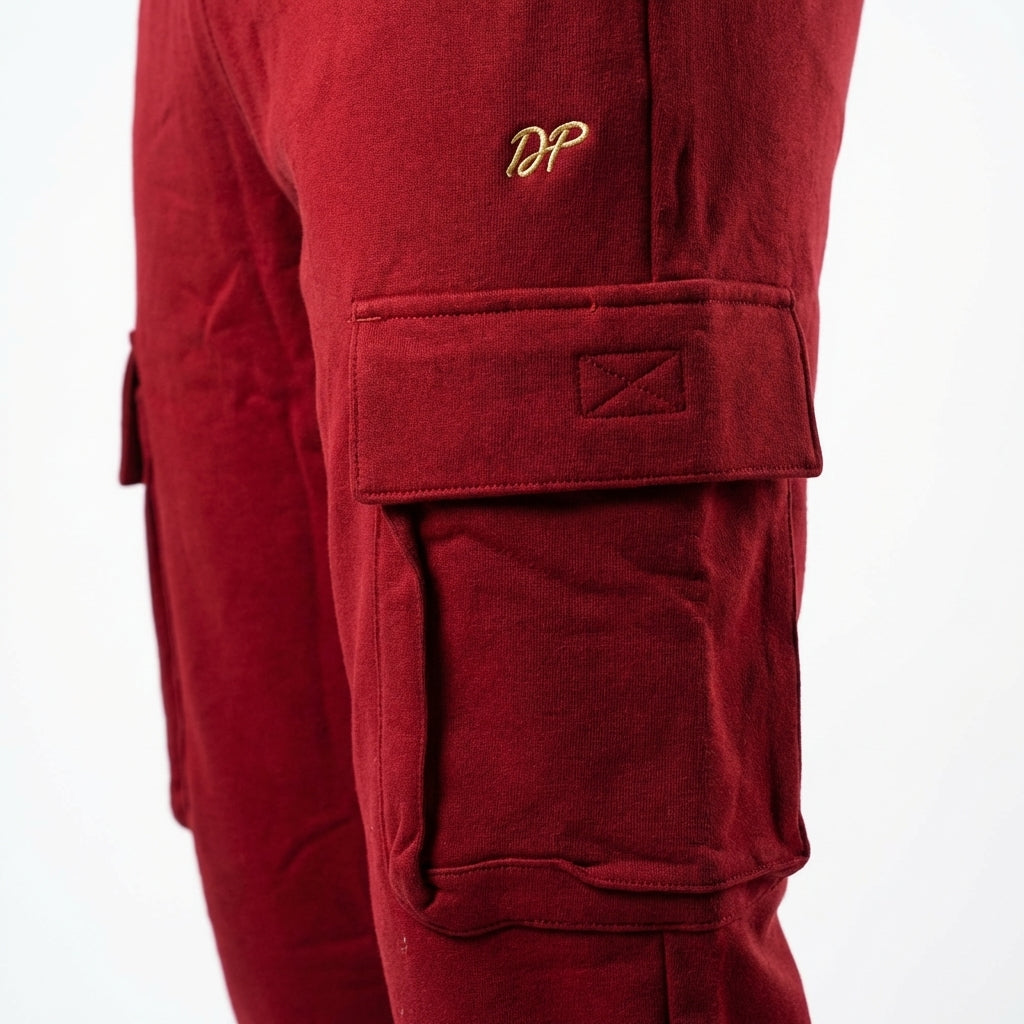 DEPART JOGGING CARGO SLIM HOMME BORDEAU - G23-003077-BORDO